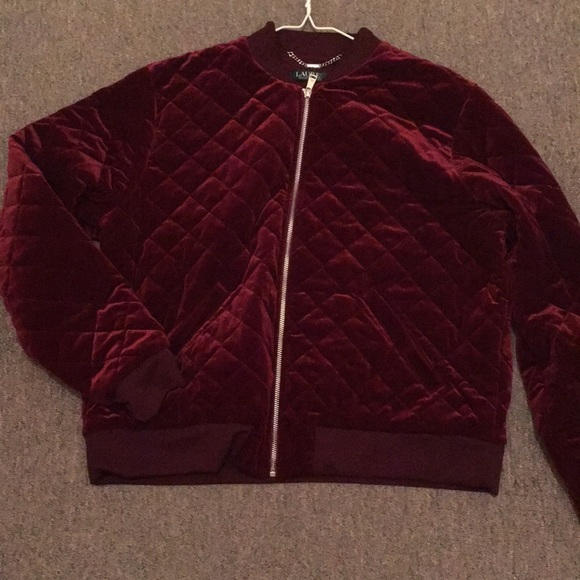 Ralph Lauren Jackets & Blazers - Ralph Lauren maroon velour suede jacket •xl